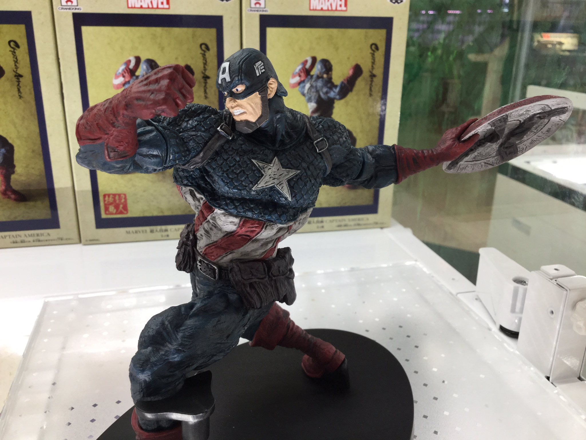 Captain America ของแท้ JP - Banpresto [โมเดล Marvel]