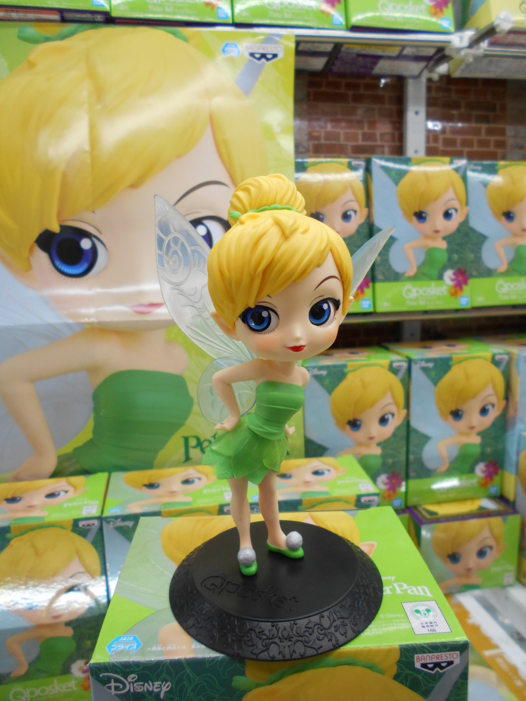 Tinker Bell Leaf Drees - Normal Color ของแท้ JP - Q Posket Banpresto [โมเดล Disney]