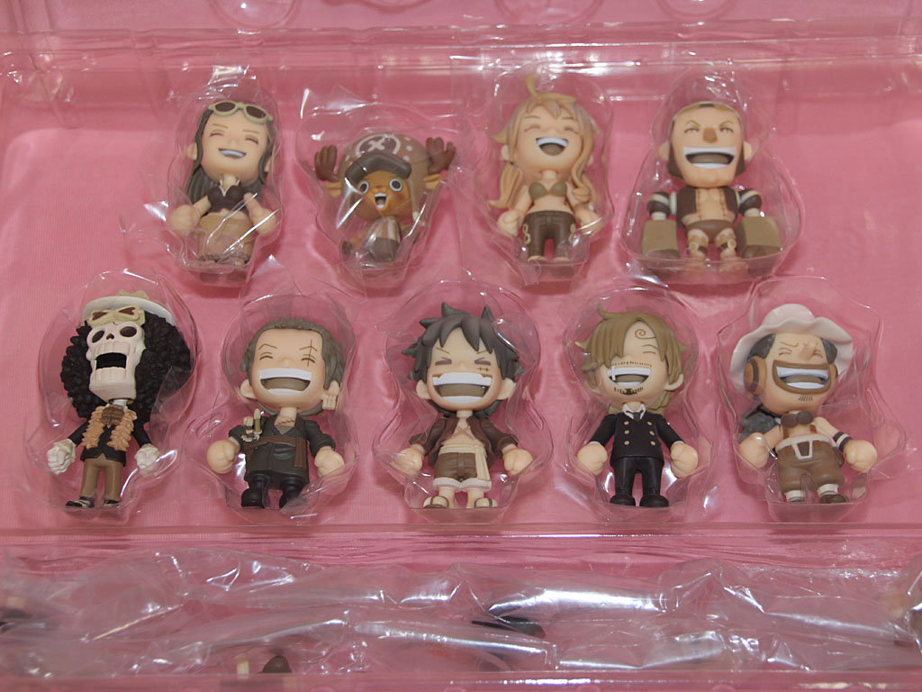 Straw Hat Pirates Chikai Set ของแท้ JP แมวทอง - Besmile Bandai [โมเดลวันพีช] (9 ตัว)