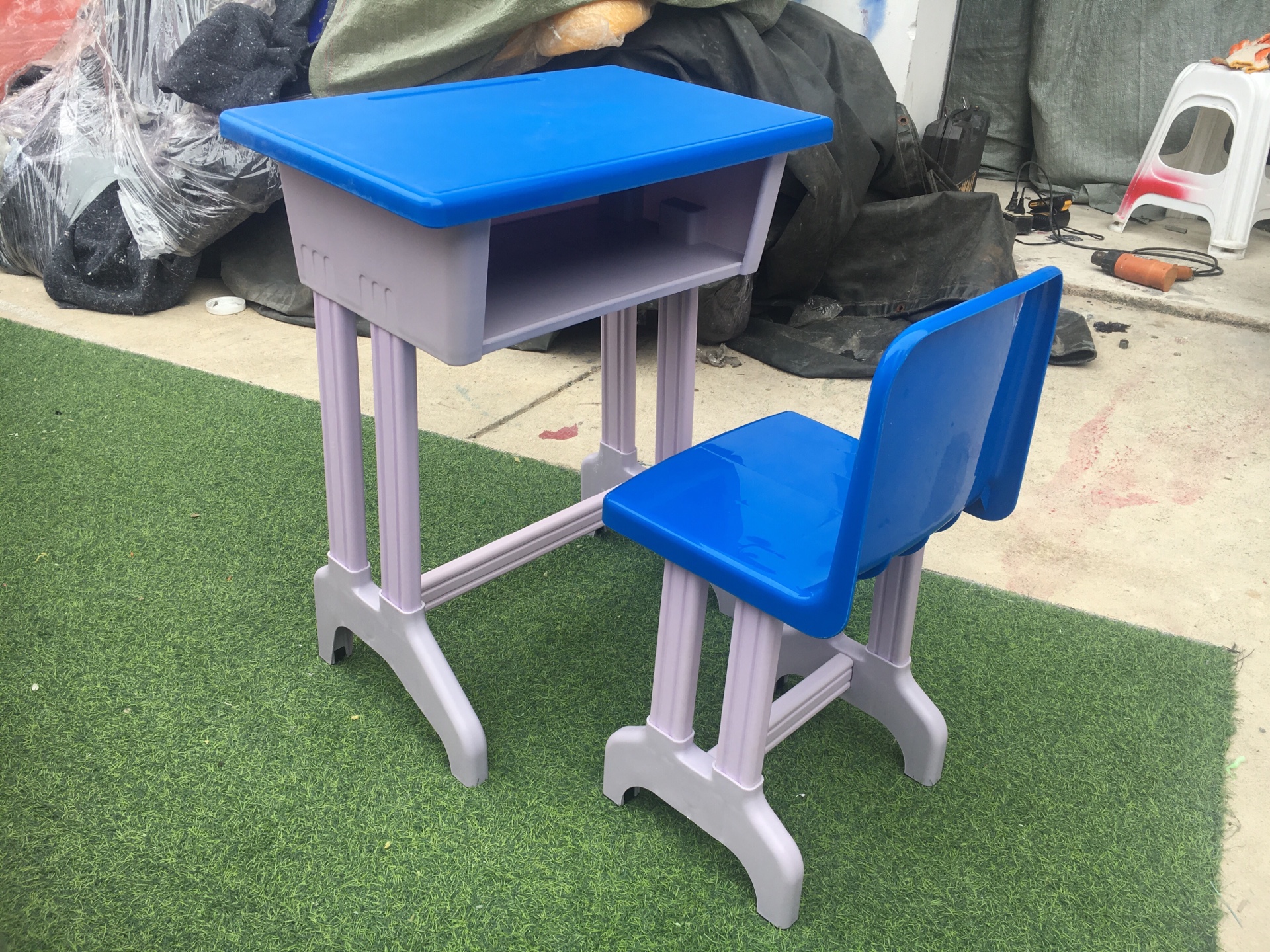 ชุดโต๊ะเก้าอี้,โต๊ะนักเรียนเดี่ยว โต๊ะนักเรียน โต๊ะเขียนหนังสือ เฟอร์นิเจอร์เด็ก พร้อมส่ง โต๊ะ ขนาด 38*55*74 ซม. เก้าอี้ขนาด 30*30*40 ซม.