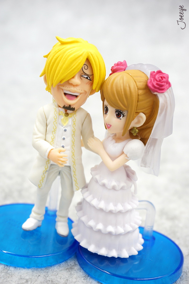 Sanji & Pudding Wedding ของแท้ JP แมวทอง - WCF Banpresto [โมเดลวันพีช] (2 ตัว)