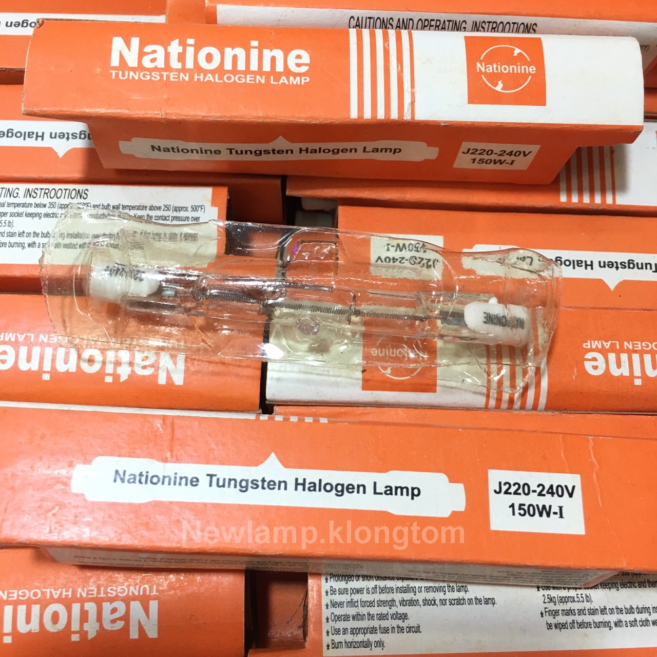 หลอดฮาโลเจน(Halogen) 150W ยี่ห้อ เนชั่นไนน์ (Nationine)