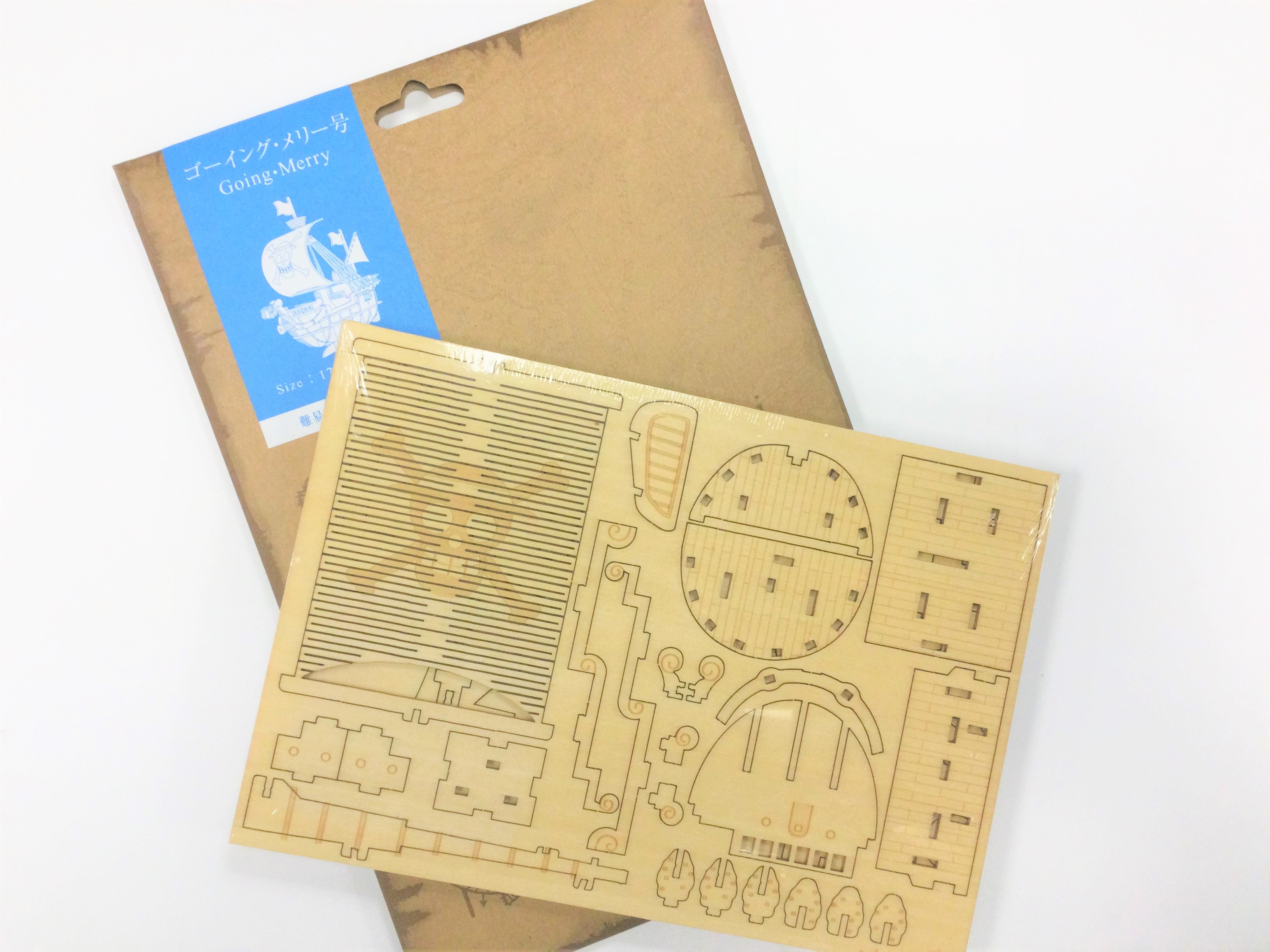 Going Merry (แบบประกอบ) ของแท้ JP แมวทอง - Wooden Art ki-gu-mi [โมเดลเรือวันพีช]