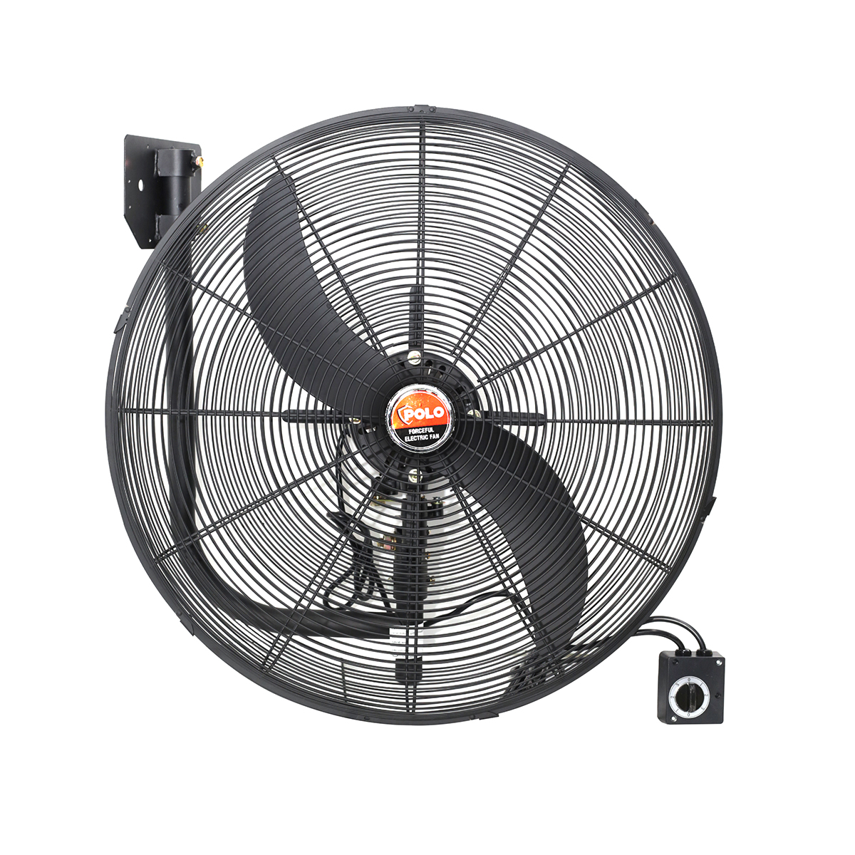 FB3-60 พัดลมอุตสาหกรรมติดผนัง POLO ขนาดใบพัดความโต 24" 2 ใบพัด 150W. 220V. ปรับระดับได้ 3 ระดับ