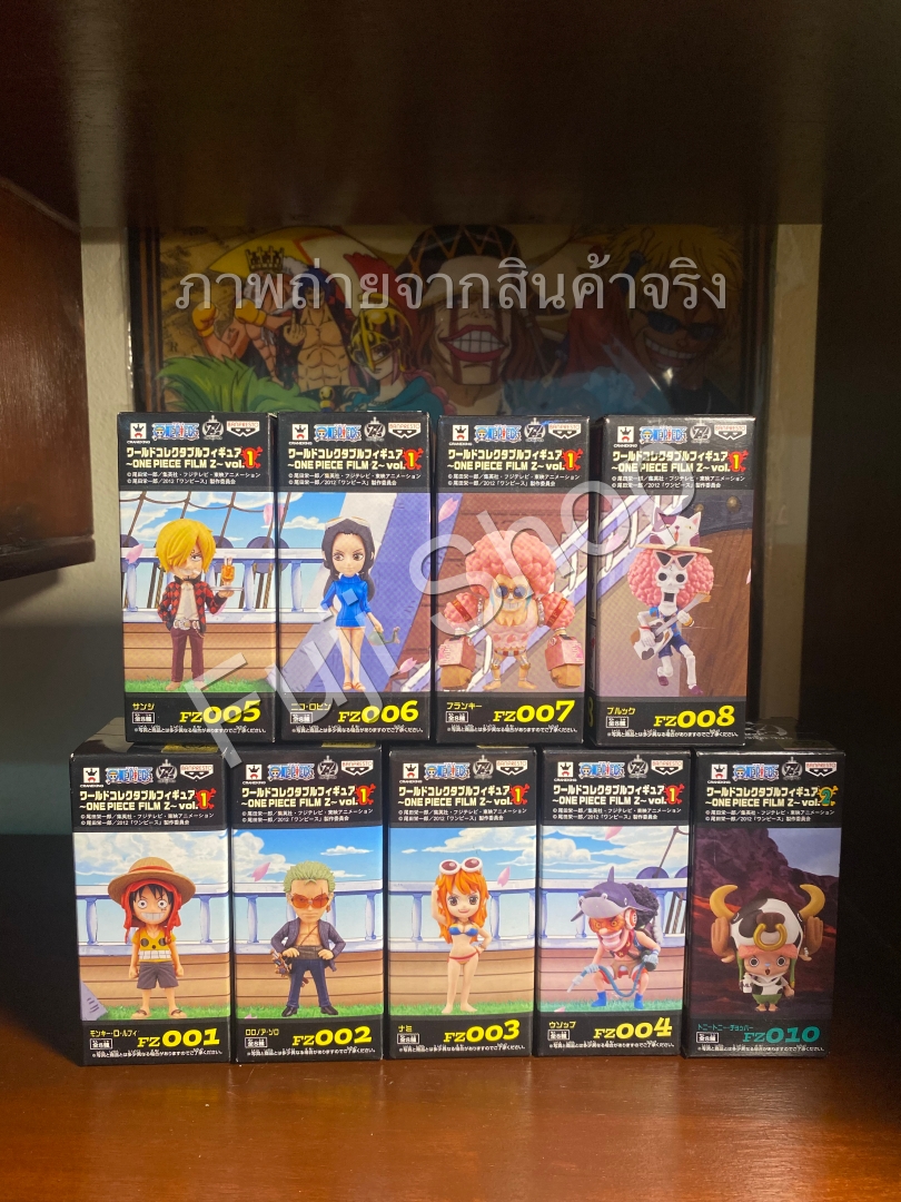 Straw Hat Pirates Film Z Set ของแท้ JP แมวทอง - WCF Banpresto [โมเดลวันพีช] (9 ตัว)