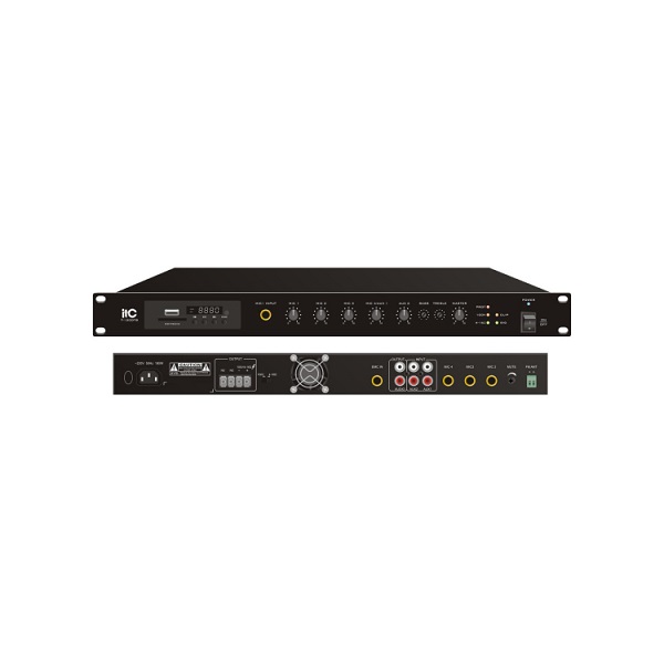 เครื่องขยายเสียง ITC TI-120DTB PowerAmp 120 วัตต์ MP3 / Tuner / Bluetooth & USB (5Zone)