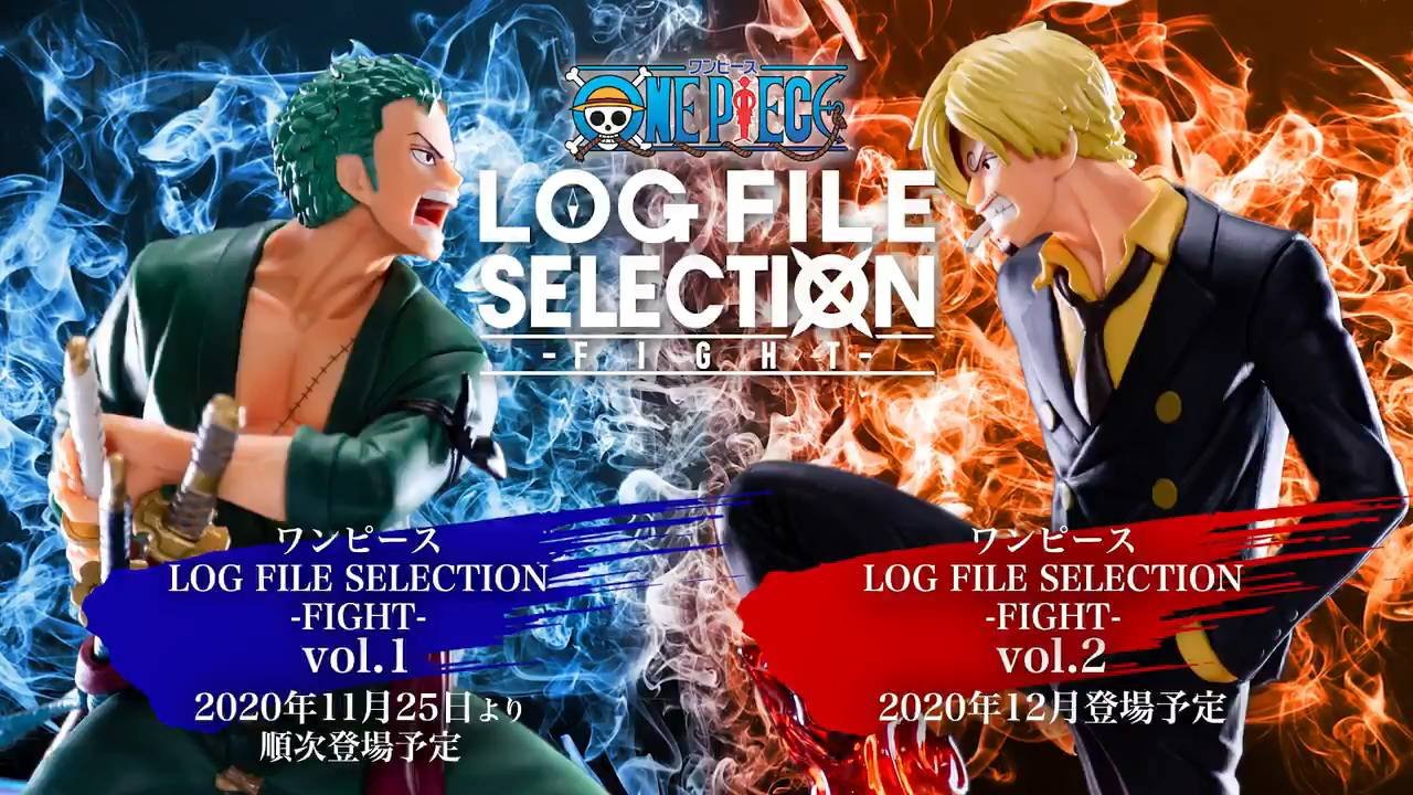 Zoro & Sanji ของแท้ JP แมวทอง - Log File Selection Banpresto [โมเดลวันพีช] (2 ตัว)