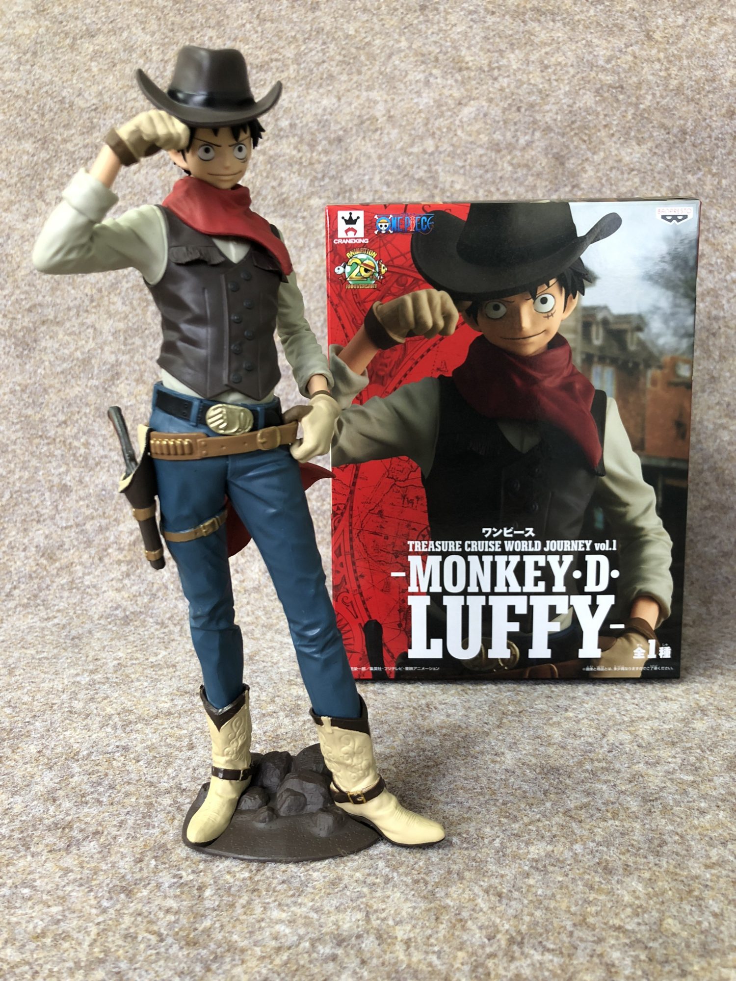 Luffy ของแท้ JP แมวทอง - Treasure Cruise World Journey Banpresto [โมเดลวันพีช]