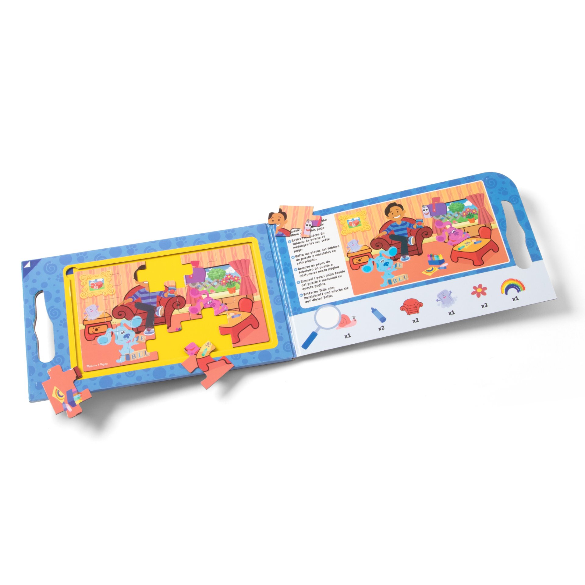 จิ๊กซอว์แม่เหล็ก 15 ชิ้น 2 ภาพ Blue's Clues & You! Magnetic Jigsaw Puzzles,ของเล่นเสริมพัฒนาการ,ของเล่นเด็ก,สื่อการสอน,อนุบาล,พร้อมส่ง