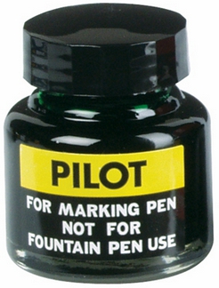 หมึกเติมปากกาเคมี [PILOT] 30cc. ดำ