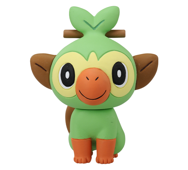 Grookey ของแท้ JP - Monster Collection Takara Tomy [โมเดลโปเกมอน]