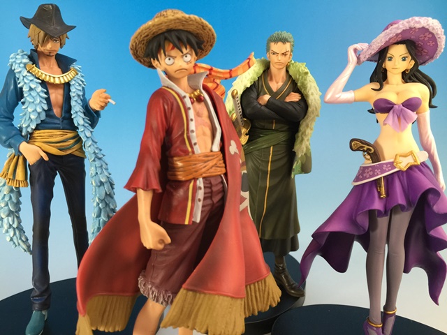 Straw Hat Pirates 15th Set ของแท้ JP แมวทอง - Grandline Men / Lady Banpresto [โมเดลวันพีช] (9 ตัว)