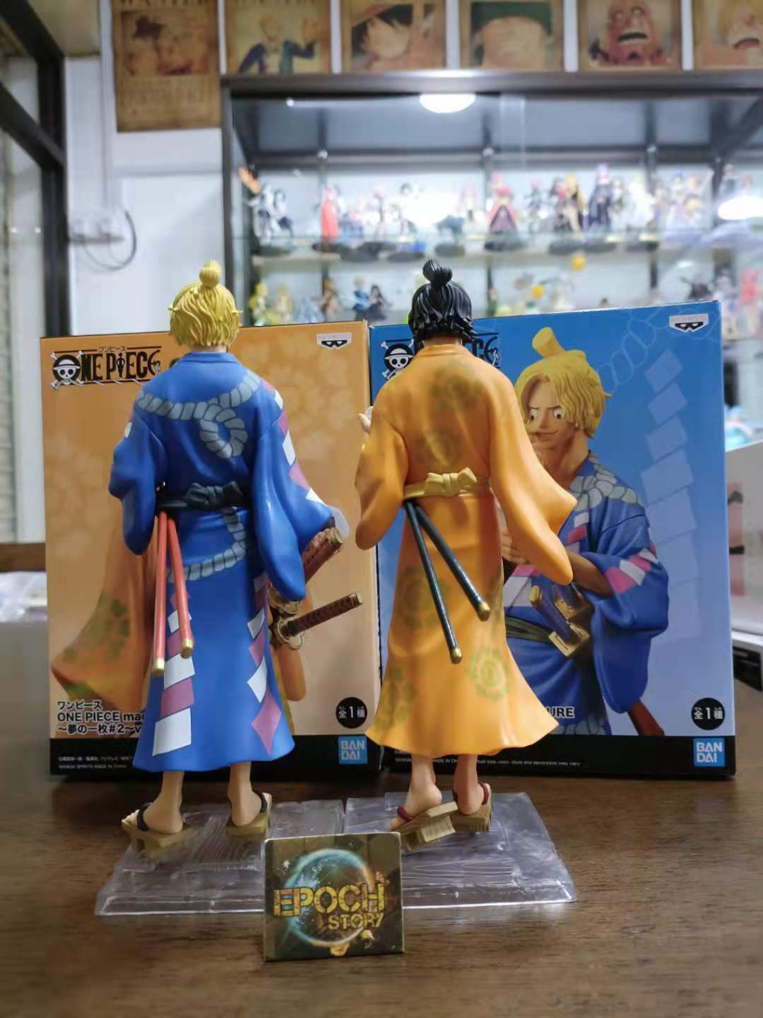 Ace & Sabo Wano ของแท้ JP แมวทอง - Magazine Figure Banpresto [โมเดลวันพีช] (2 ตัว)