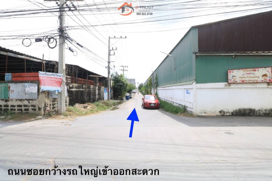 ขายที่ดิน เนื้อที่ 4-3-8 ไร่ เหมาะทำโรงงาน โกดัง ผังเมืองสีม่วง ใกล้ถนนสุขสวัสดิ์ ถนนหน้าที่ดินกว้าง รถใหญ่ เข้า ออก สะดวก