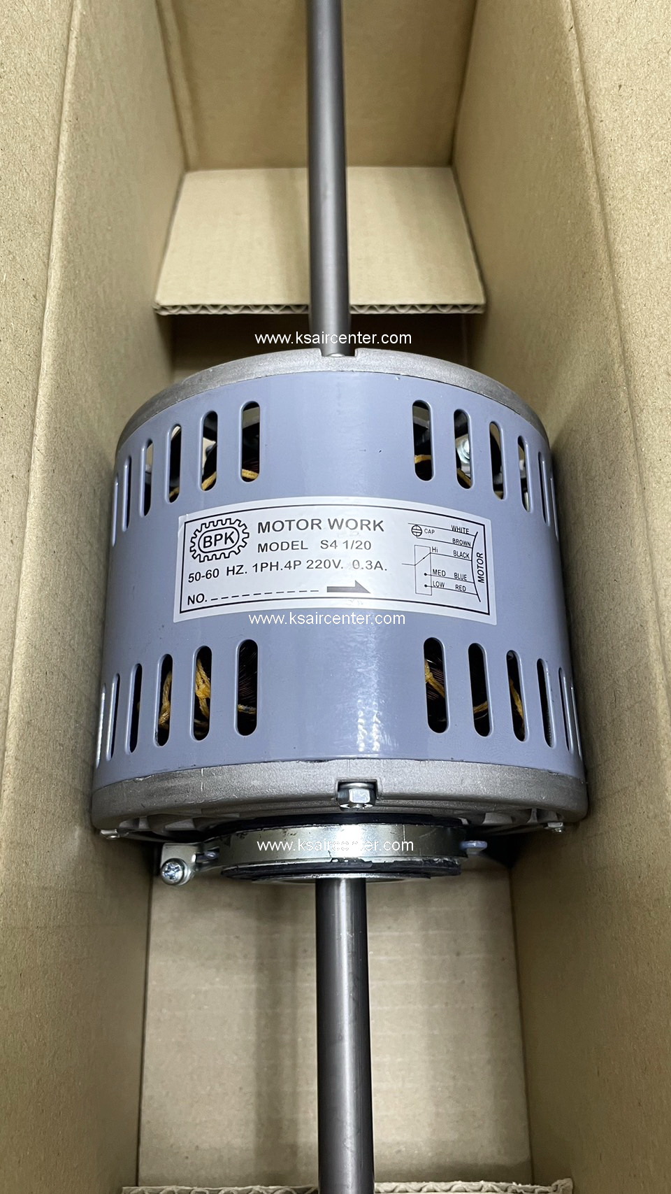 มอเตอร์ แฟนคอยล์ BPK ขนาด 1/20 HP (รหัสสินค้า 064038)