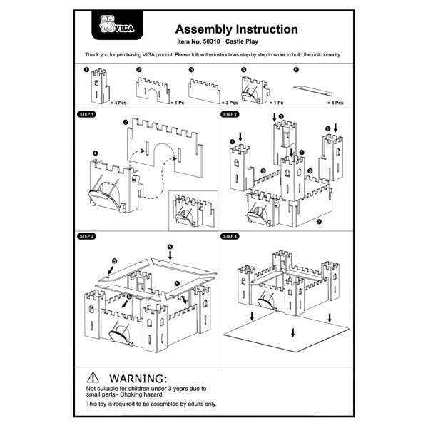ชุดไม้ประกอบปราสาทของอัศวิน, ของเล่นเสริมทักษะ,ของเล่นเสริมพัฒนาการเด็ก, สือการสอนครูปฐมวัย, พร้อมส่ง
