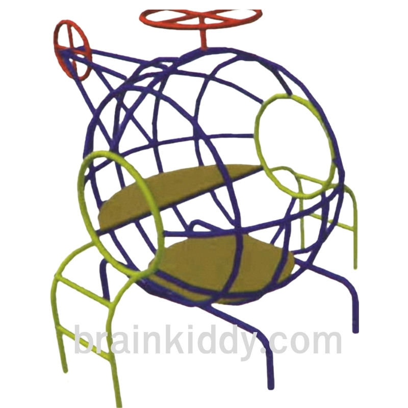 คอปเตอร์หนูน้อย, เครื่องเล่นสนามกลางแจ้ง , เครื่องเล่นสนามแบบเหล็ก,ชิงช้า,สไลเดอร์,โยกเยกเหล็ก, ม้าหมุน, OutdoorPlayground, ราคาโรงงาน ขนาด 160x190x150 ซม.