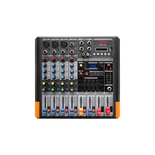 เพาเวอร์มิกเซอร์ NTS PMX-304 PowerMixer 3 Mono 1 Stero + FX/USB/BT