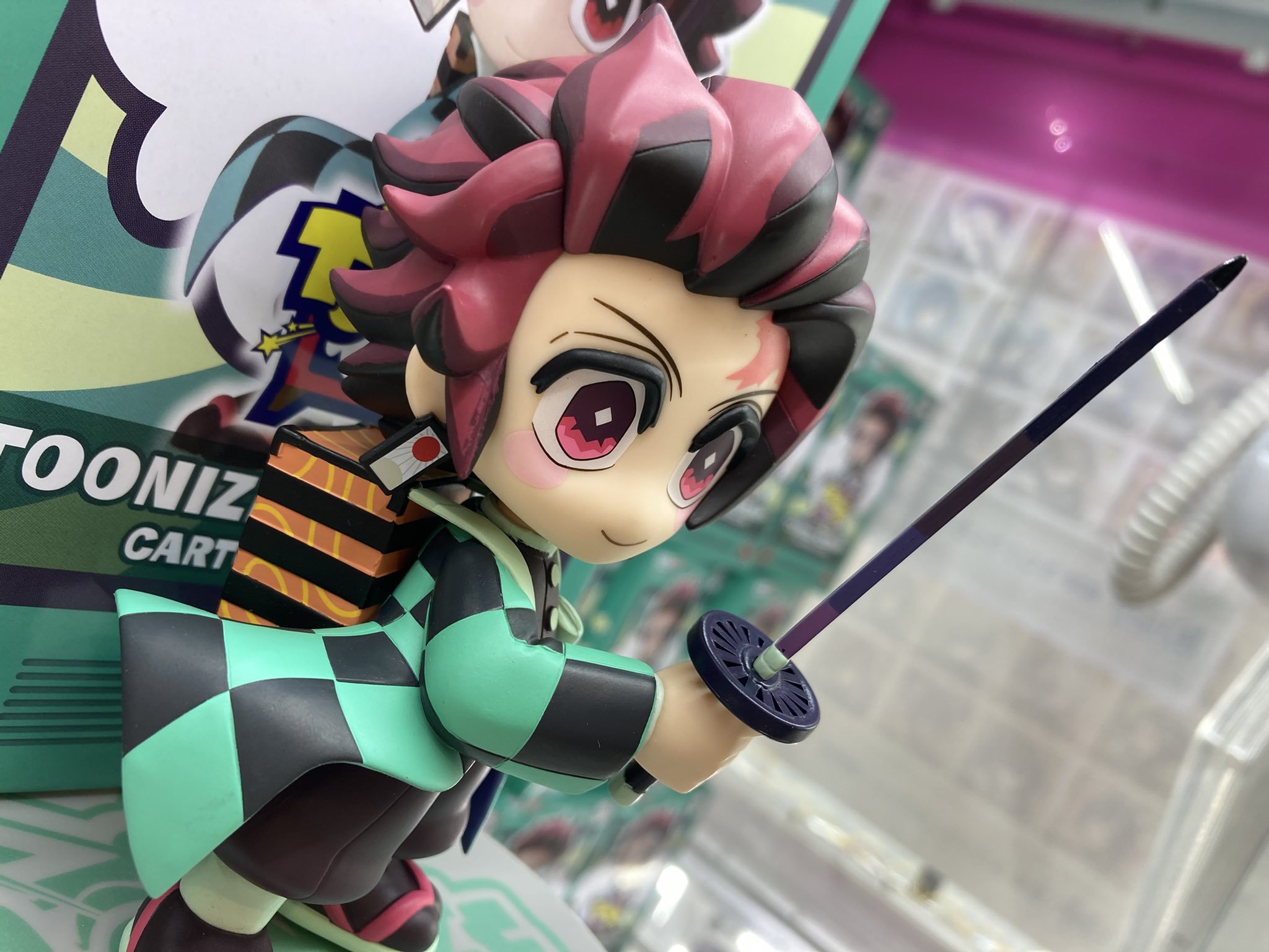 Tanjiro Cartoon Color ของแท้ JP - Toonize FuRyu [โมเดล Demon Slayer]