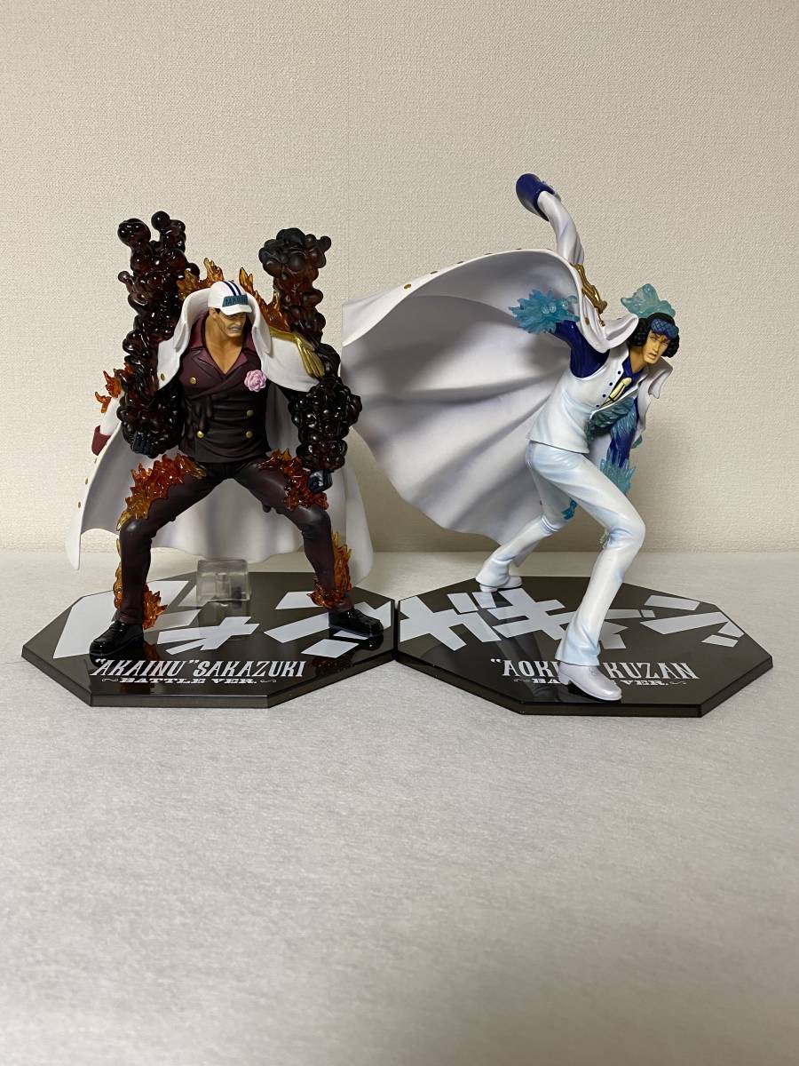 Akainu VS Aokiji ของแท้ JP แมวทอง - Figuarts Zero Bandai [โมเดลวันพีช] (2 ตัว)