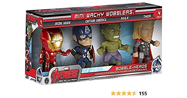 Avengers Age of Ultron ของแท้ JP - Mini Wacky Wobblers Funko [โมเดล Marvel] (4 ตัว)