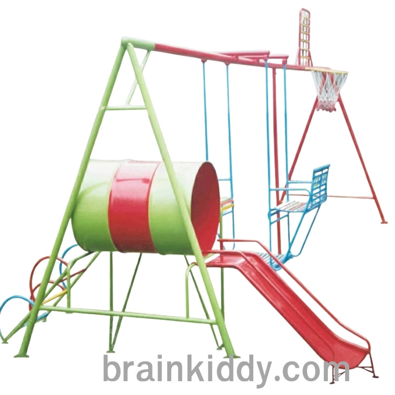 ชุดรวมถังลอดกระดานลื่น, เครื่องเล่นสนามกลางแจ้ง , เครื่องเล่นสนามแบบเหล็ก,ชิงช้า,สไลเดอร์,โยกเยกเหล็ก, ม้าหมุน, OutdoorPlayground, ราคาโรงงาน ขนาด150x280x180 ซม.