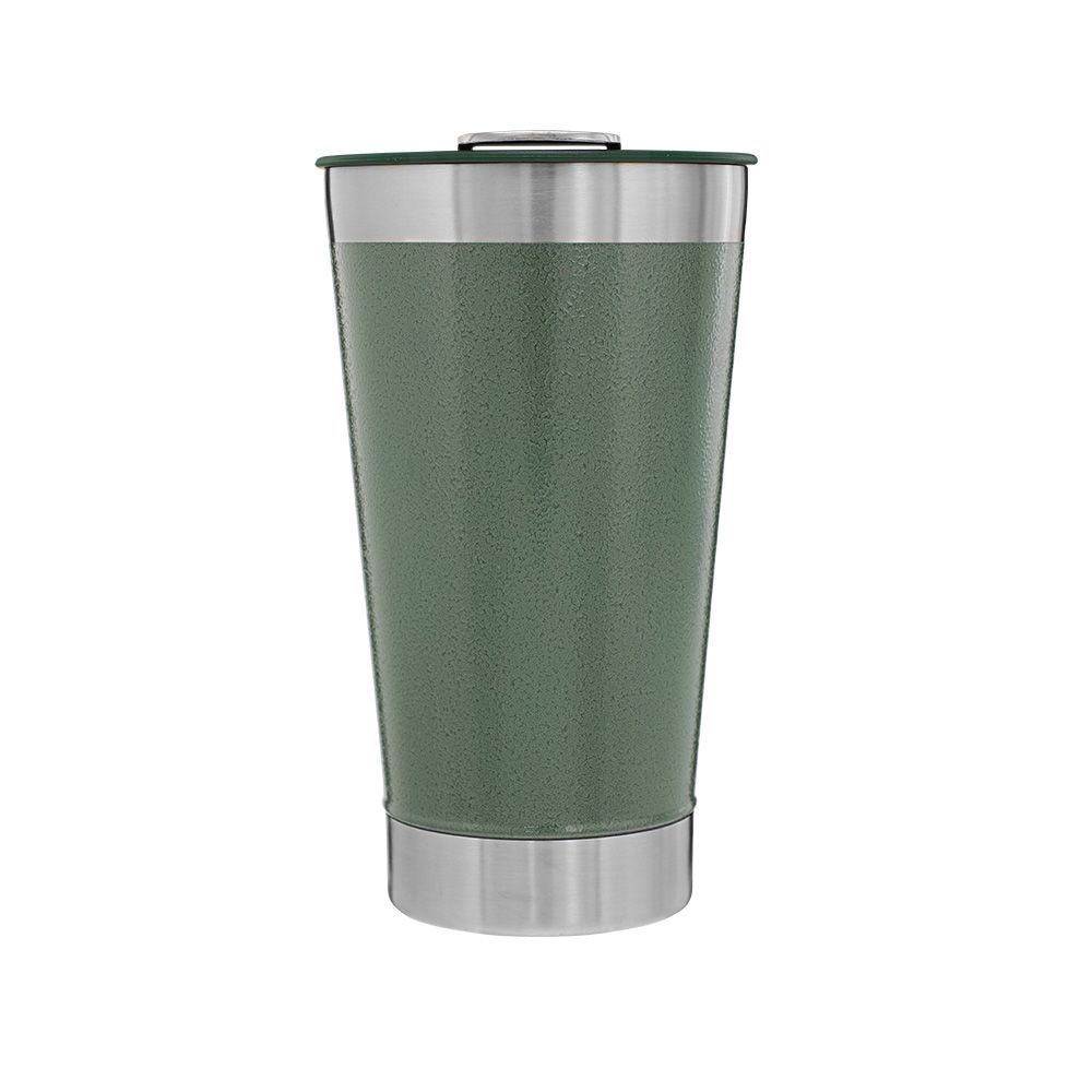 Classic Stay Chill Beer Pint 16Oz Hammertone Green