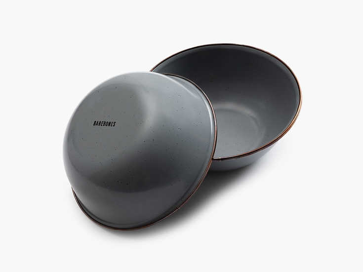 Barebones Enamel Bowl Set Gray CKW-357