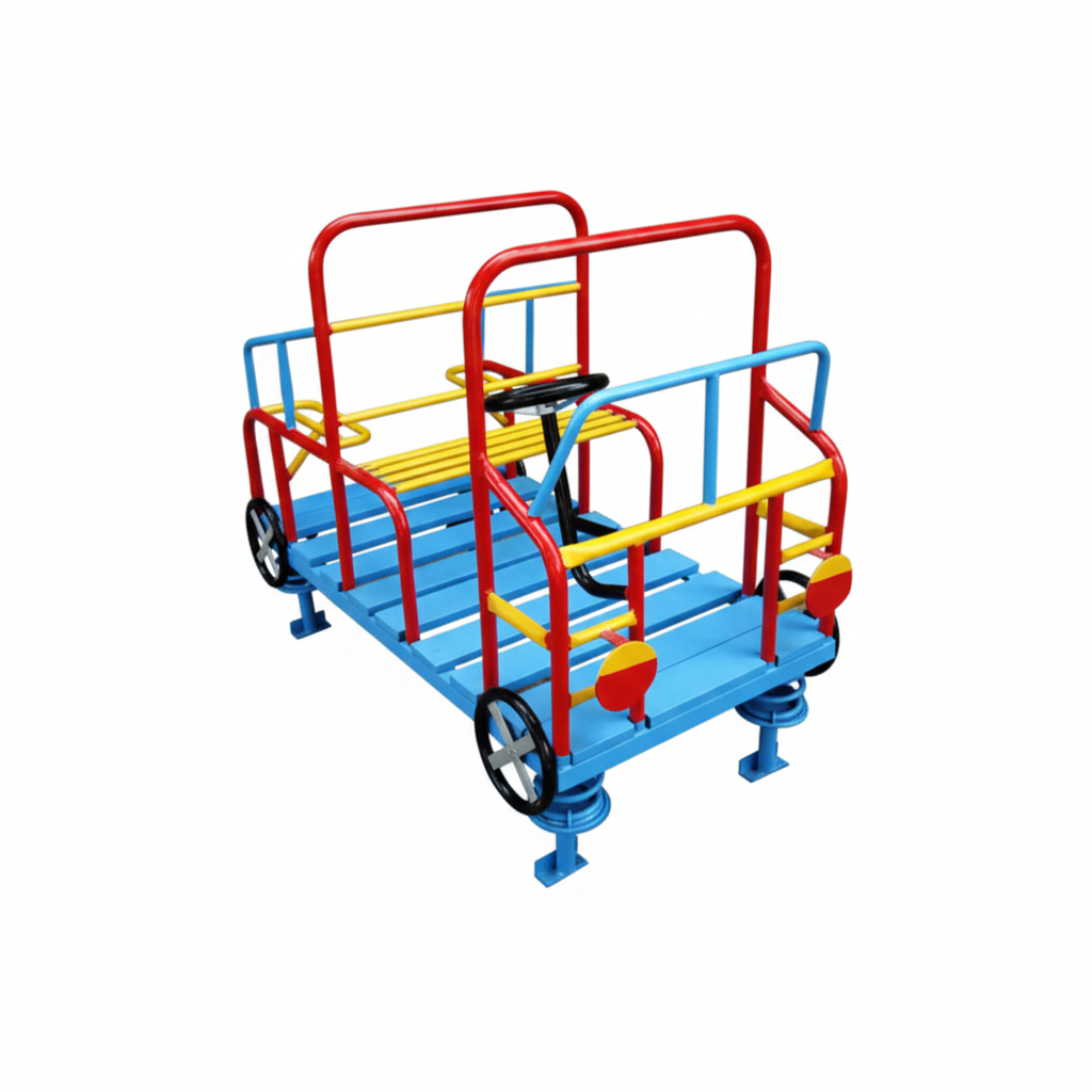 สปริงโยกรถ, เครื่องเล่นสนามกลางแจ้ง , เครื่องเล่นสนามแบบเหล็ก,รถโยกหัดขับเด็ก OutdoorPlayground, ราคาโรงงาน ขนาด 100x150x100 ซม.