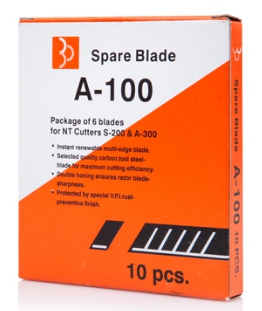 ใบมีดคัตเตอร์เล็ก [A-100] (1หลอด/6ใบ)