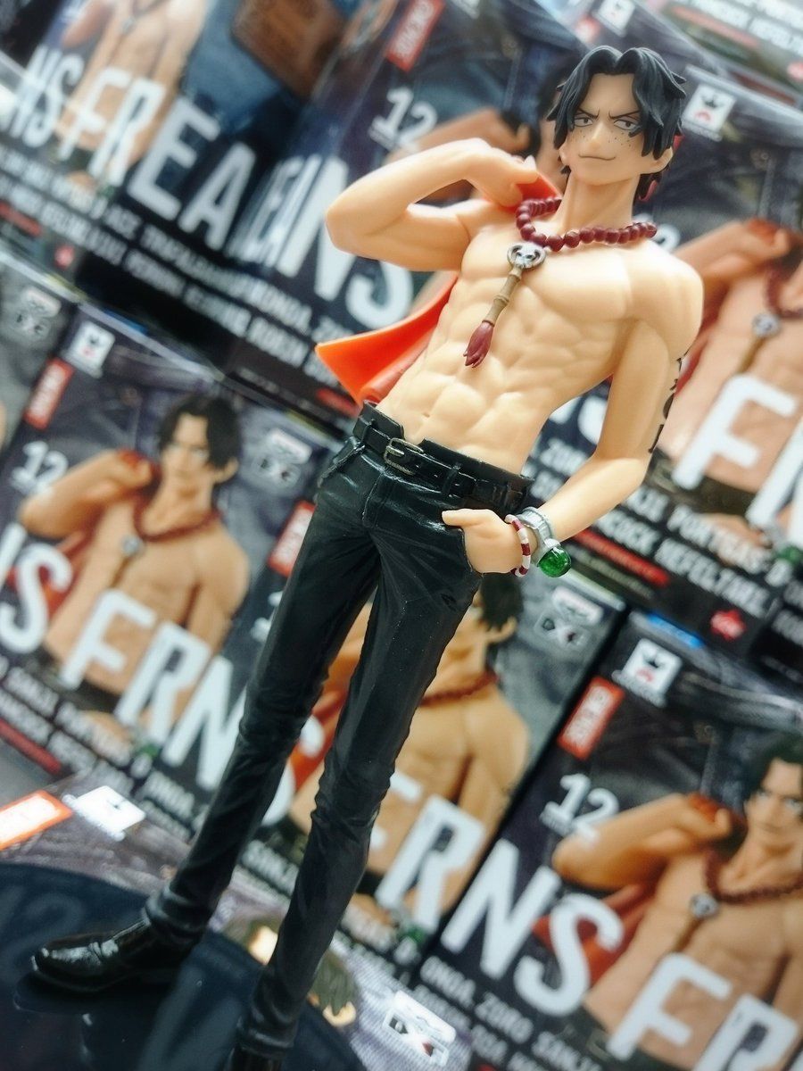 Ace ของแท้ JP แมวทอง - Jeans Freak Banpresto [โมเดลวันพีช]