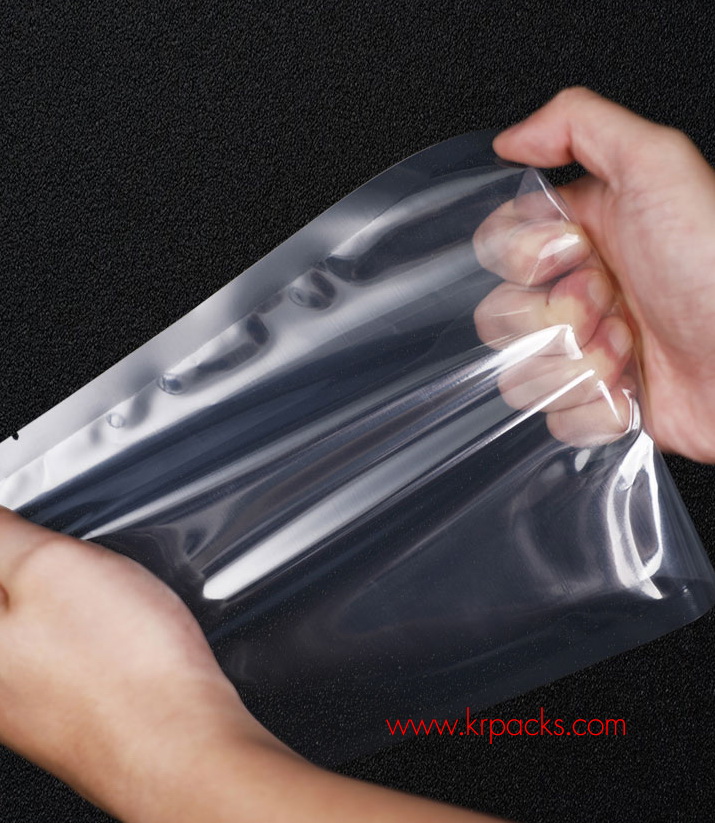 ถุงซิปสูญญากาศพลาสติกใส