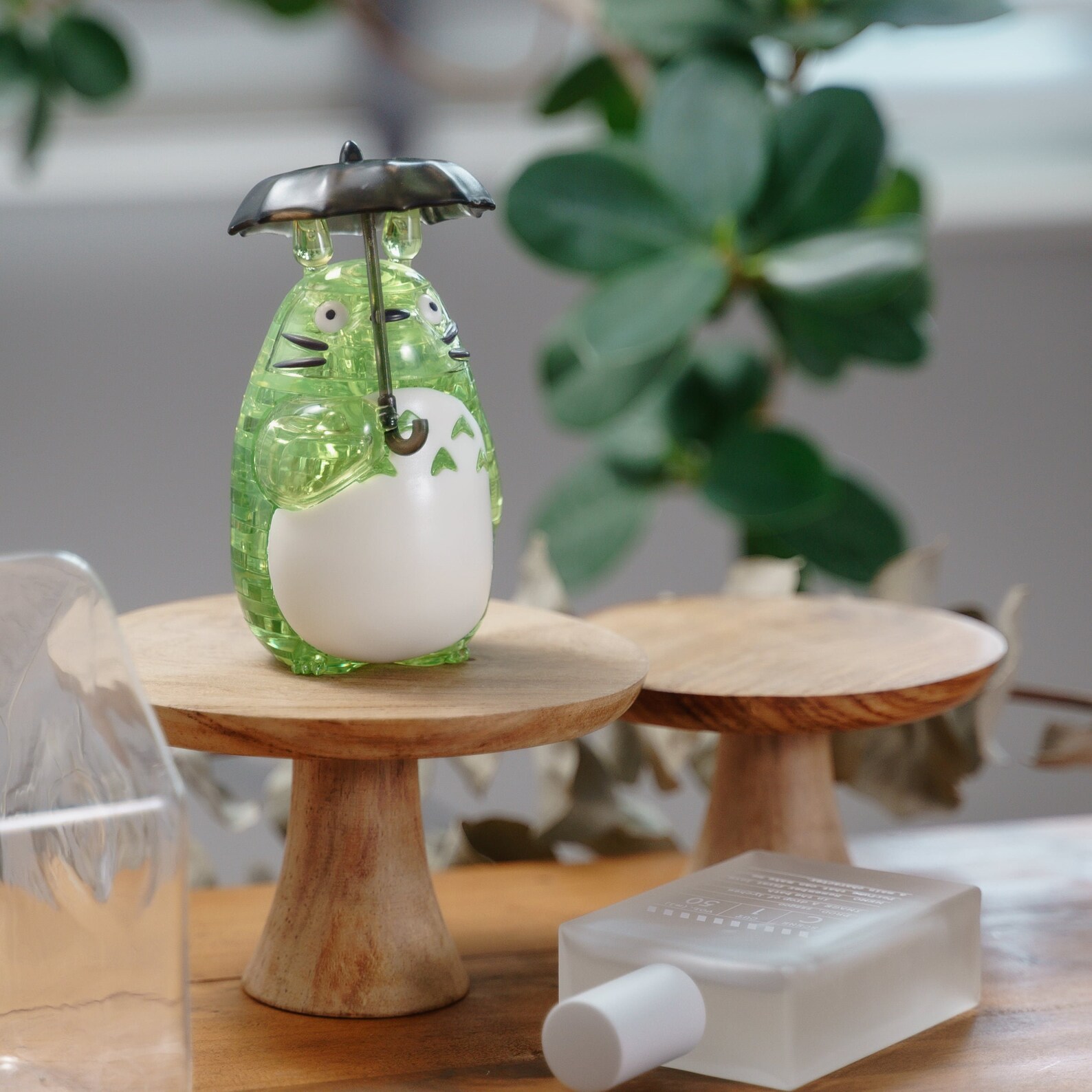 Totoro [Green] (แบบประกอบ) ของแท้ JP - Crystal Puzzle Beverly [โมเดล Totoro]