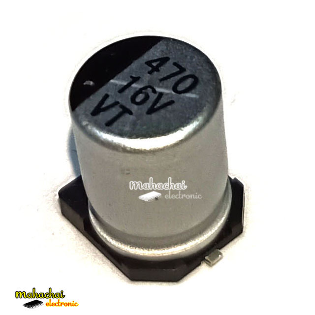 470uf16v ขนาด 8*10.5 mm. ตัวเก็บประจุอิเล็กโทรไลต์อลูมิเนียม ตัวเก็บประจุด้วยไฟฟ้า
