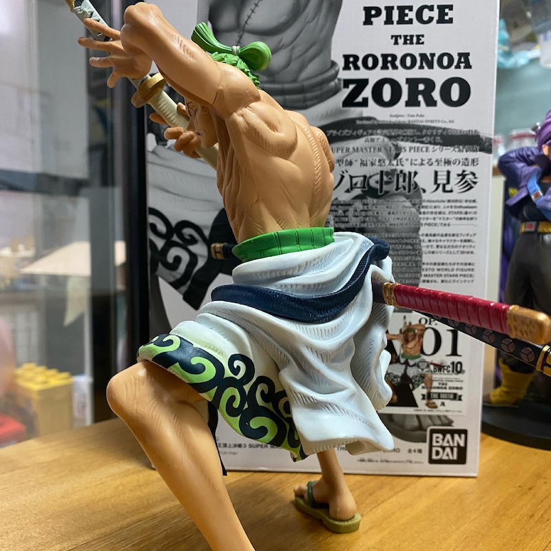 Zoro Wano (The Brush) ของแท้ JP แมวทอง - Super Master Stars Piece Banpresto [โมเดลวันพีช]
