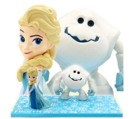 Elsa & Marshmallow ของแท้ JP - WCF Mega Banpresto [โมเดล Disney] (2 ตัว)