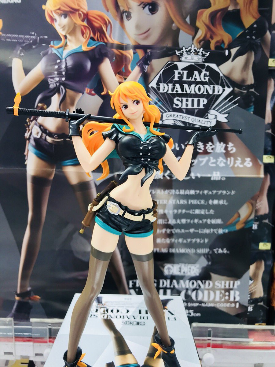 Nami Code B ของแท้ JP แมวทอง - Flag Diamond Ship Banpresto [โมเดลวันพีช]