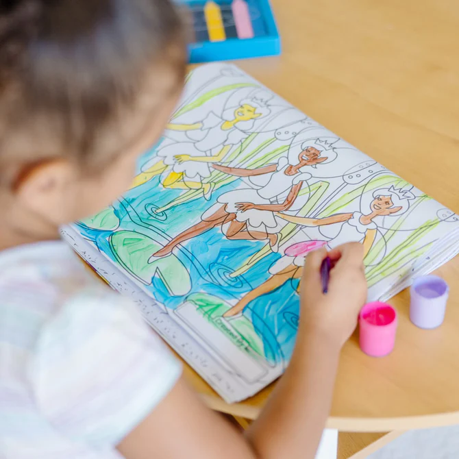 สมุดระบายสีเจ้าหญิงเล่มใหญ่ ของเล่นเสริมพัฒนาการเด็ก เสริมทักษะการเรียนรู้ สื่อการสอนอนุบาล พร้อมส่ง