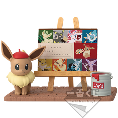 Eevee & Colorful Art ของแท้ JP - Ichiban Kuji Banpresto [โมเดลโปเกมอน]
