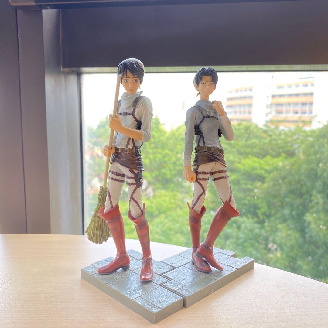 Eren & Levi ของแท้ JP - DXF Banpresto [โมเดล Attack on Titan] (2 ตัว)