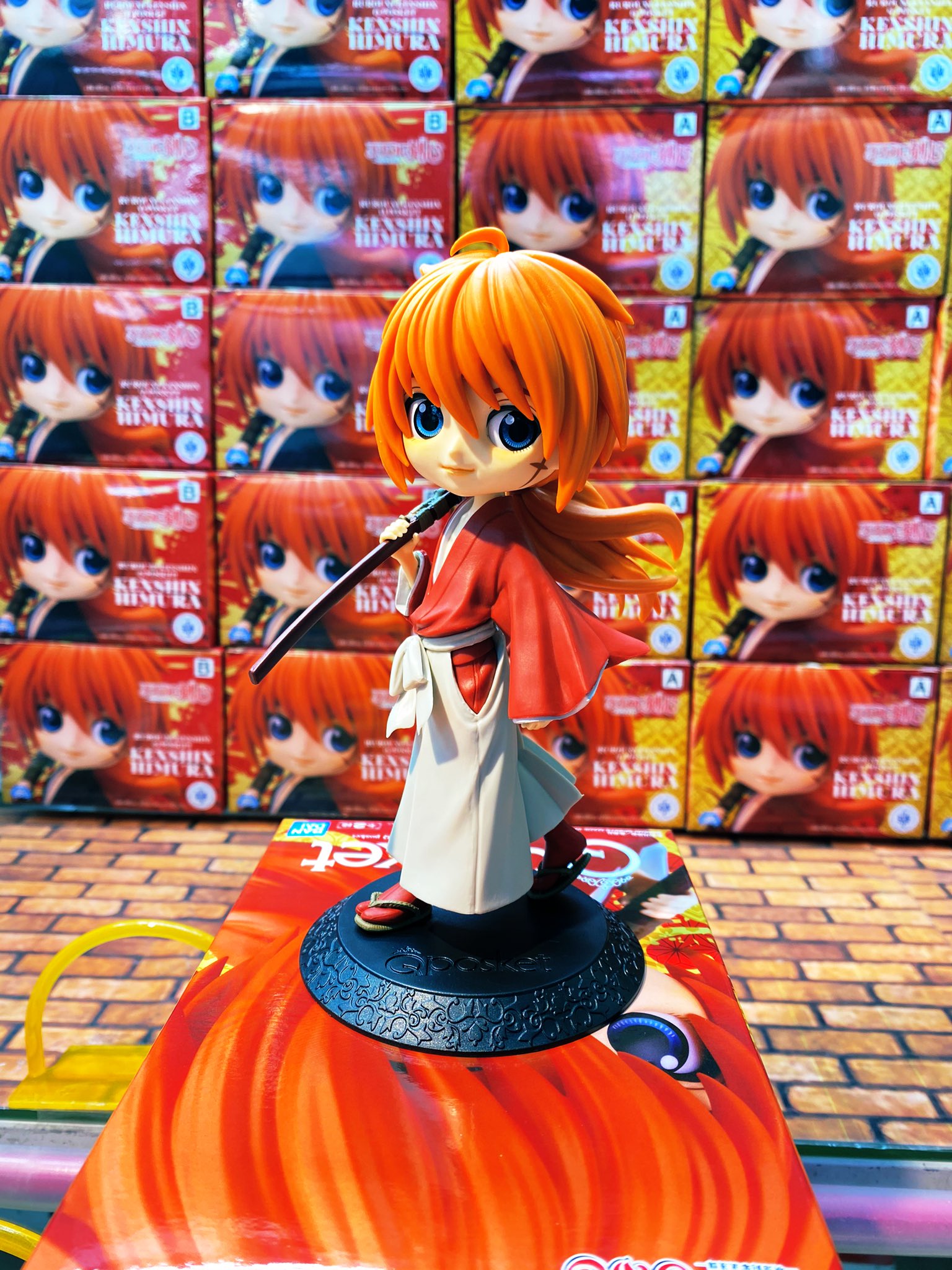 Kenshin ของแท้ JP - Q posket Banpresto [โมเดล Rurouni Kenshin]