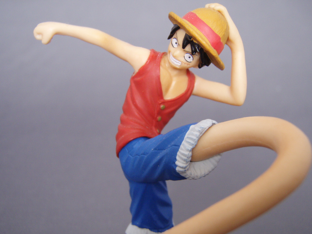 Luffy ของแท้ JP แมวทอง - Attack Motions Bandai [โมเดลวันพีช]