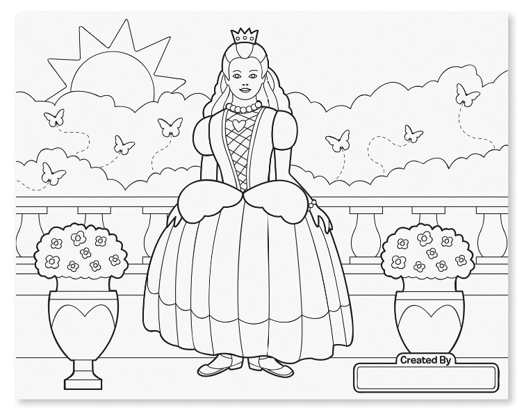 สมุดระบายสีเจ้าหญิงเล่มใหญ่ ของเล่นเสริมพัฒนาการเด็ก เสริมทักษะการเรียนรู้ สื่อการสอนอนุบาล พร้อมส่ง