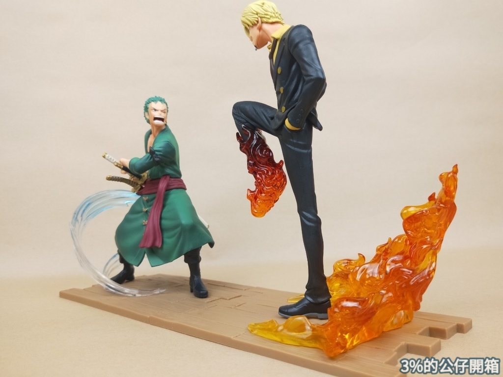 Zoro & Sanji ของแท้ JP แมวทอง - Log File Selection Banpresto [โมเดลวันพีช] (2 ตัว)