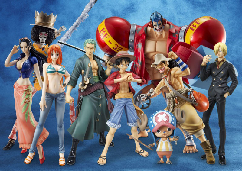 Straw Hat Pirates New World Set ของแท้ JP แมวทอง - POP Sailing Again Megahouse [โมเดลวันพีช] (9 ตัว)