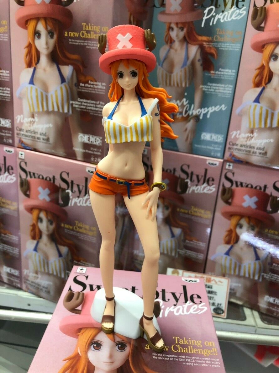 Nami ของแท้ JP แมวทอง - Sweet Style Pirates Banpresto [โมเดลวันพีช]