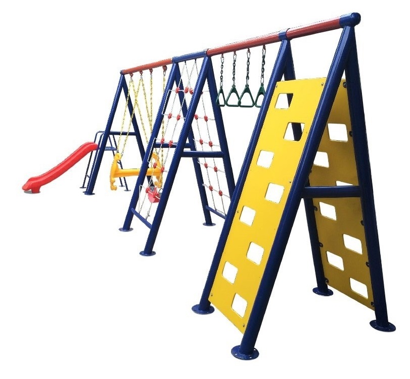 เครื่องเล่นสนาม,ของเล่นสนาม,สไลเดอร์, เครื่องเล่นสนาม 5 อย่าง ชิงช้า ปีนป่าย กระดานลื่น เครื่องเล่น พร้อมส่ง
