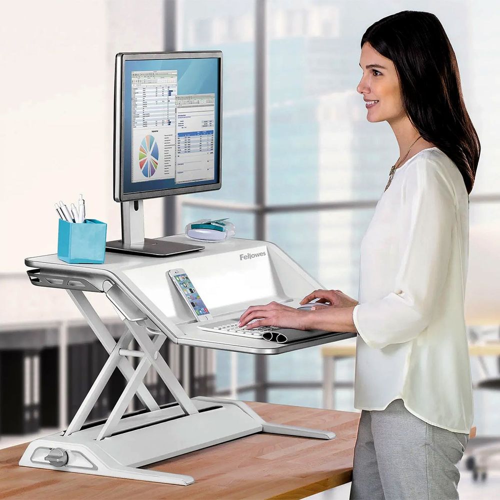 โต๊ะวางคอมพิวเตอร์ Fellowes รุ่น Lotus™ Sit-Stand