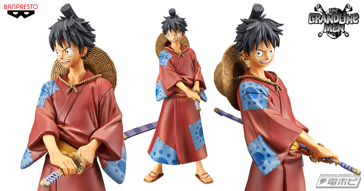 Luffy Wano ของแท้ JP แมวทอง - Grandline Men Banpresto [โมเดลวันพีช]