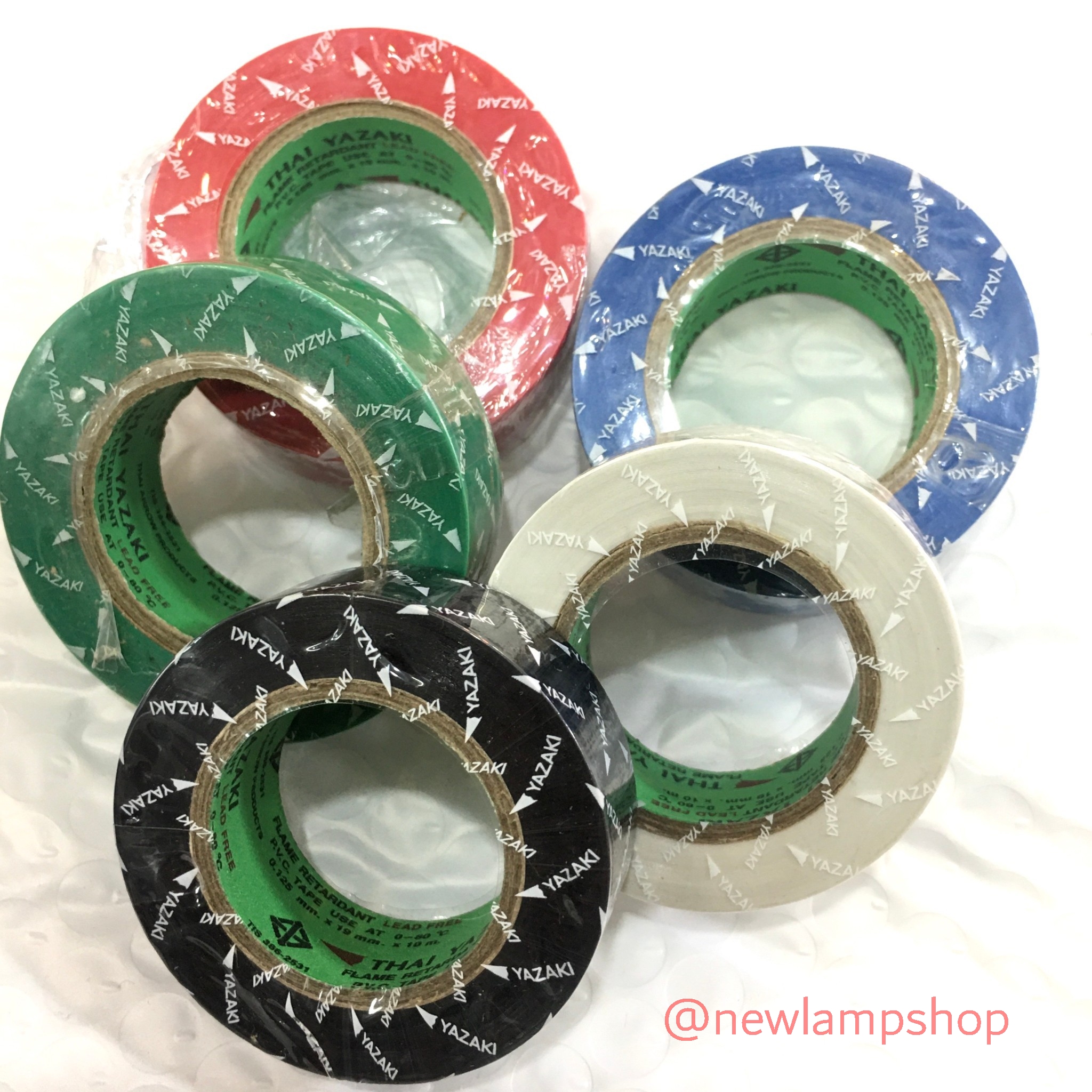 เทปพันสายไฟ / ผ้าเทป ยี่ห้อYazaki ใช้พันจุดต่อฉนวนไฟฟ้าทุกชนิด และป้องกันเปลือกหุ้มสายไฟเคเบิ้ล